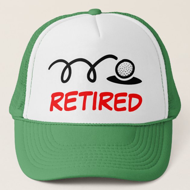 Funny golf hat for retired men | Zazzle.com