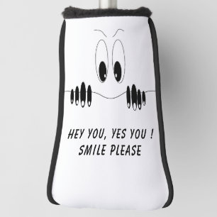 Funny Golf Head Cover with Curiosity Eyes - Smile