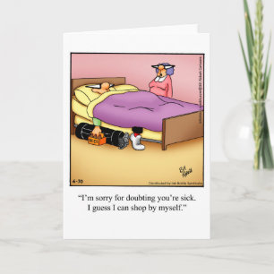 Funny Golf Humor Blank Greeting card