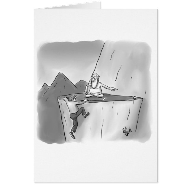 Funny Golf Humor Blank Greeting Card (Front)