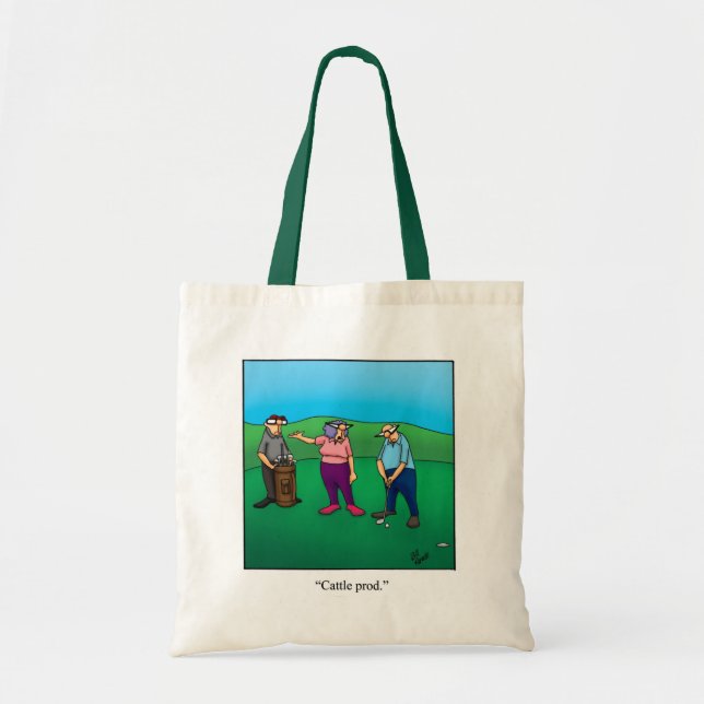 Funny Golf Humor Canvas Bag "Spectickles" (Front)