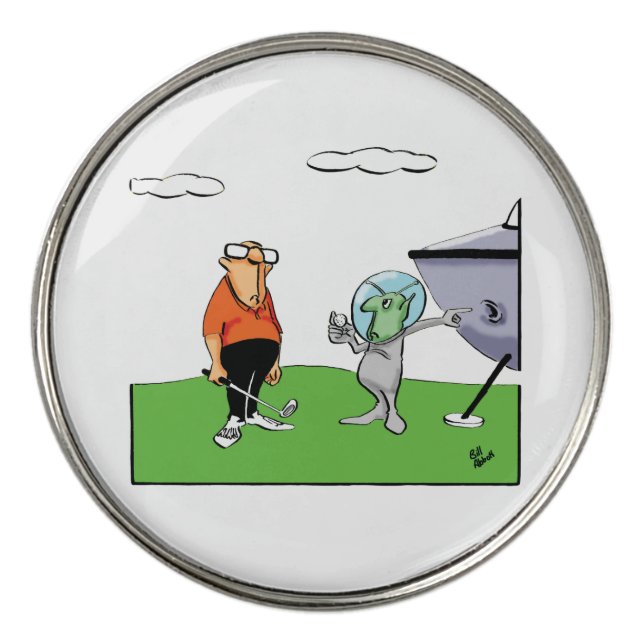 Funny Golf Humor Golf Ball Markers (Front)