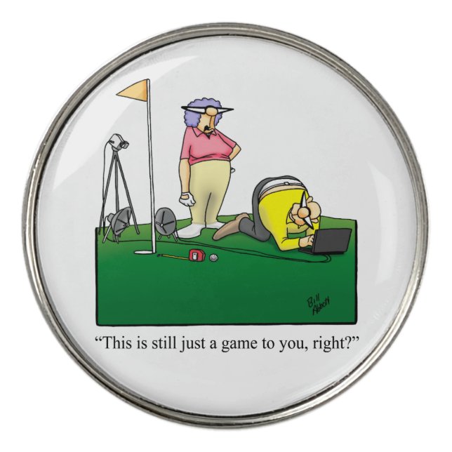 Funny Golf Humor Golf Ball Markers (Front)
