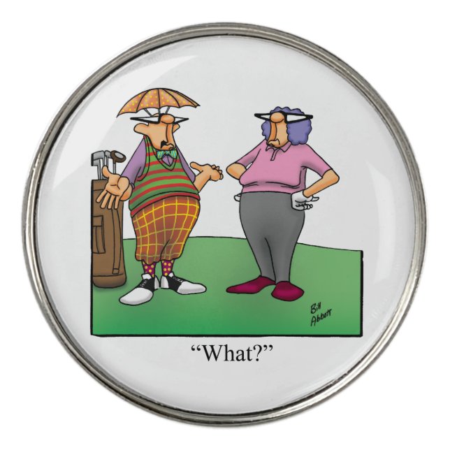 Funny Golf Humor Golf Ball Markers (Front)