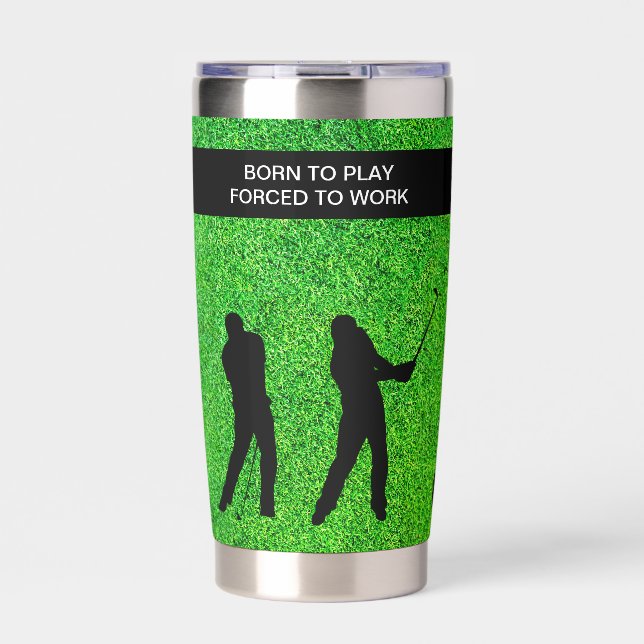 Funny Golf Humor Insulated Drink Tumblers Insulated Tumbler (Front)