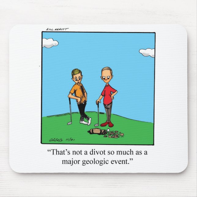 Funny Golf Humor Mousepad (Front)
