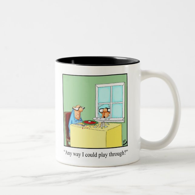 Funny Golf Humor "Play Through" Mug (Right)
