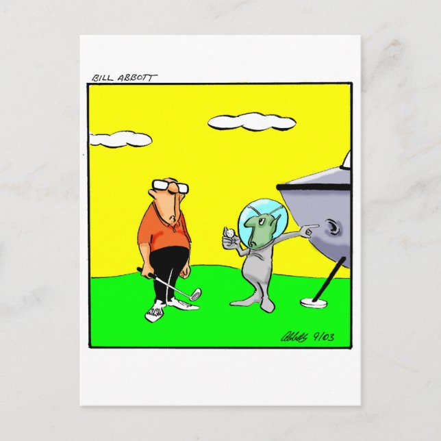 Funny Golf Humor Postcard (Front)