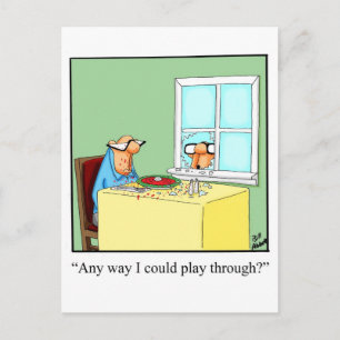 Funny Golf Humor Postcard