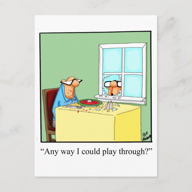 Funny Golf Humor Postcard (Front)