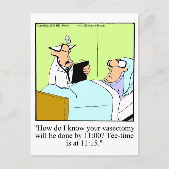 Funny Golf Humor Postcard (Front)