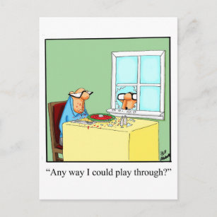 Funny Golfer Cartoons Postcards - No Minimum Quantity | Zazzle