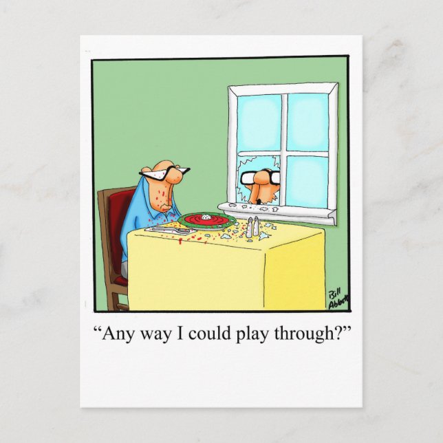 Funny Golf Humor Postcard (Front)