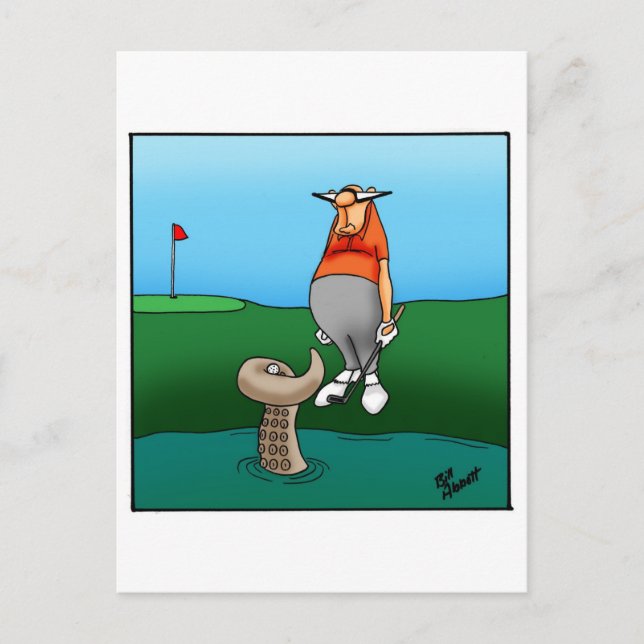 Funny Golf Humor Postcard (Front)