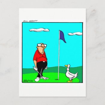 Funny Golf Humor Postcard by Spectickles at Zazzle