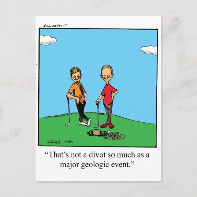 Funny Golf Humor Postcard (Front)