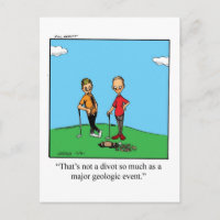 Funny Golf Humor Postcard