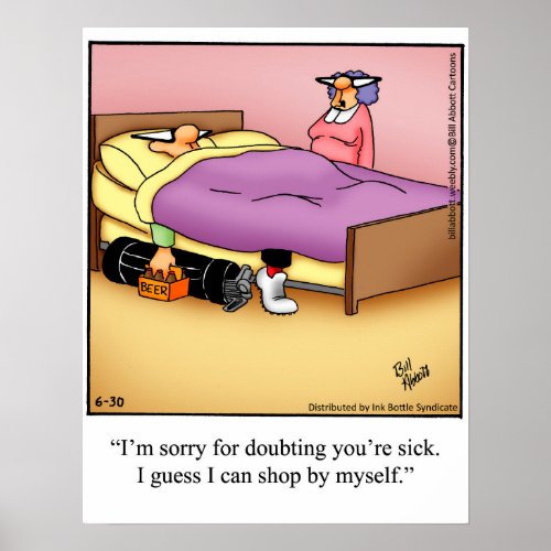 Funny Golf Humor Poster