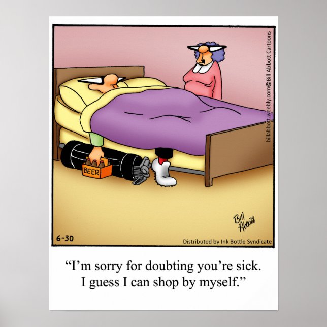 Funny Golf Humor Poster (Front)