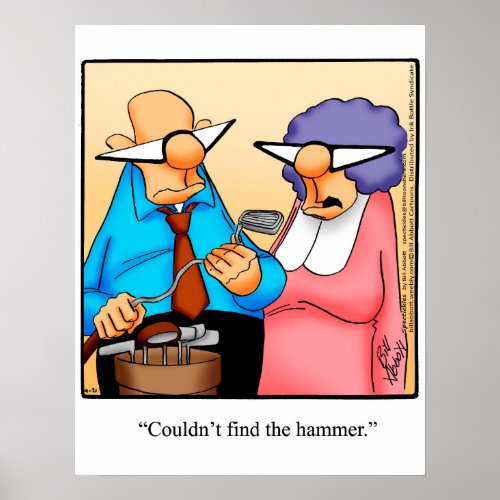 Funny Golf Humor Poster