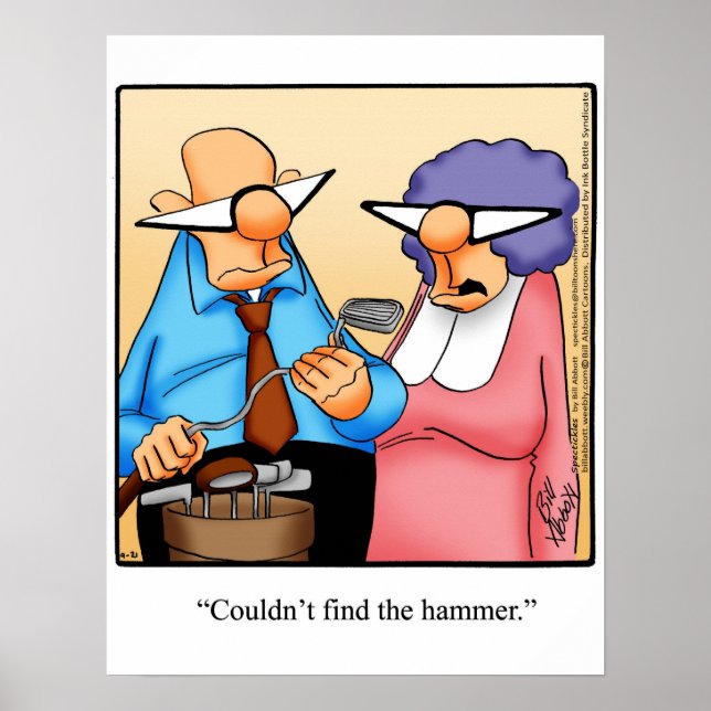 Funny Golf Humor Poster (Front)