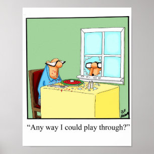 Funny Golf Humor Poster Gift