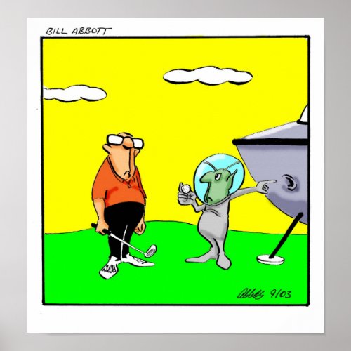 Funny Golf Humor Poster Gift