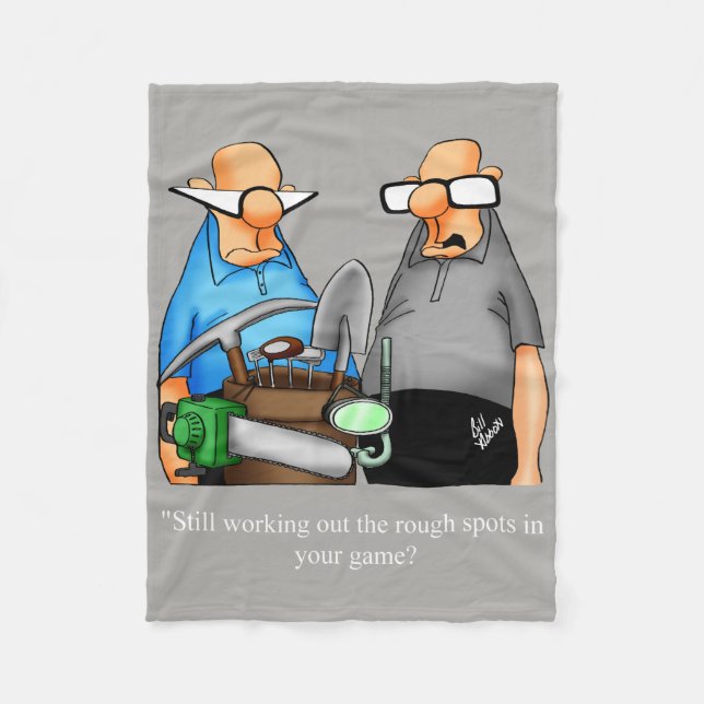 Funny Golf Humor Throw Blanket Gift (Front)