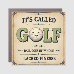 Funny Golf Humor Typography: It's Called Golf Car Magnet
