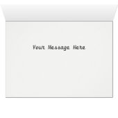 Funny Golf Image. Freak Golf Shot Rebounds Cards (Inside Horizontal (Bottom))