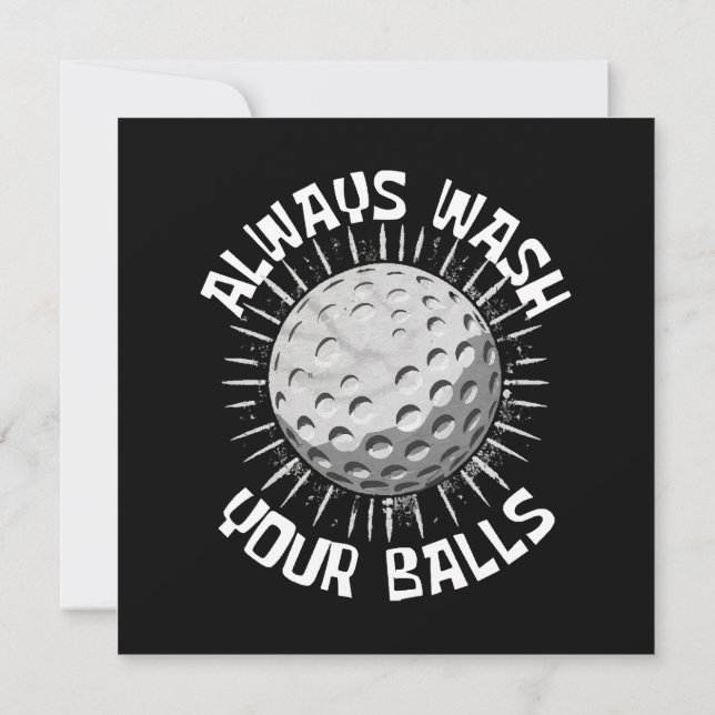 Funny-golf Invitation (Back)