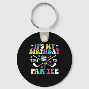 Funny Golf Its A Birthday Par Tee Shirt Golfer Boy Keychain
