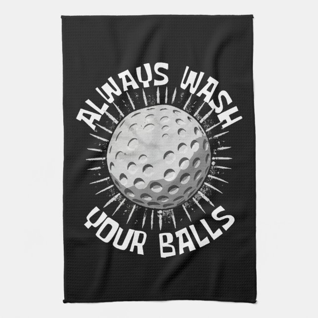 Funny-golf Kitchen Towel (Vertical)
