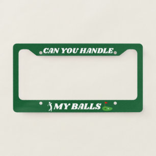 Funny Golf License Plate Frame – Custom Text