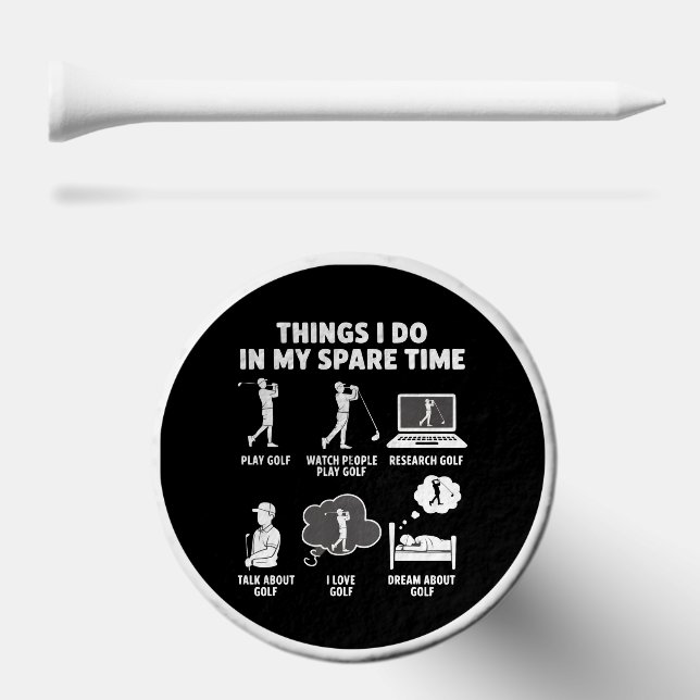 Funny Golf Lover Coach Gifts Dad Grandpa Golfer Golf Tees (Combo (Horz))