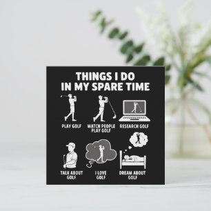 Funny Golf Lover Coach Gifts Dad Grandpa Golfer Invitation