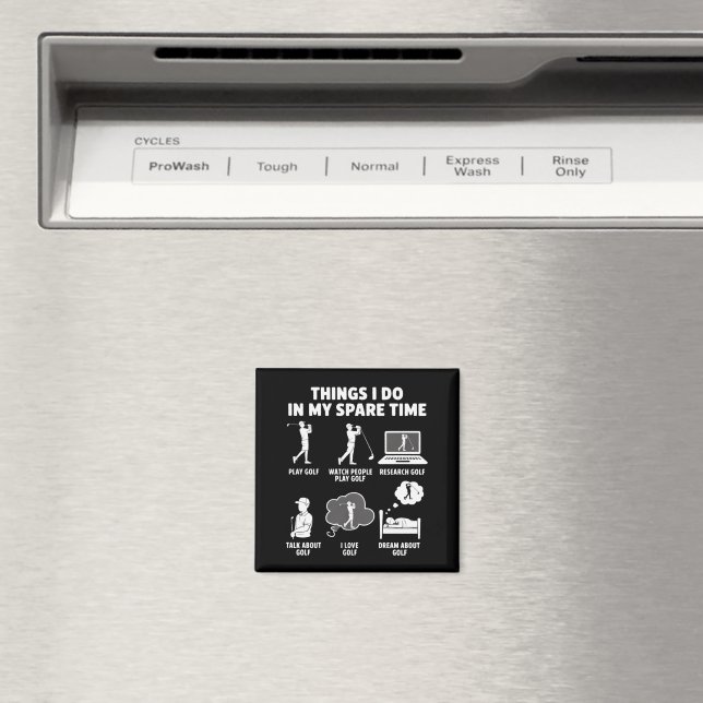 Funny Golf Lover Coach Gifts Dad Grandpa Golfer Magnet (In Situ (Dishwasher))