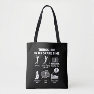 Funny Golf Lover Coach Gifts Dad Grandpa Golfer Tote Bag