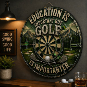 Funny Golf Lover Vintage Sports Game Room Art Dart Board