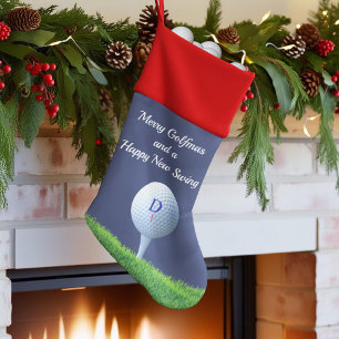 Funny Golf Merry Golfmas Sports Christmas Stocking