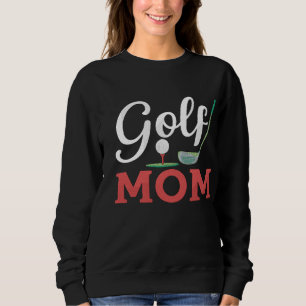Funny Golf MOM Retro Golf Embroidered Sweatshirt