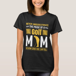 funny golf Mom sports word art T-Shirt