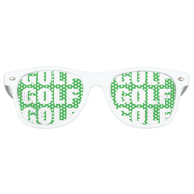 Funny golf obsession party shades sunglasses (Front)