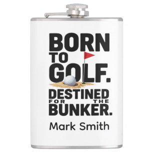 Funny Golf Obsession Quote for Golf Addicts Flask