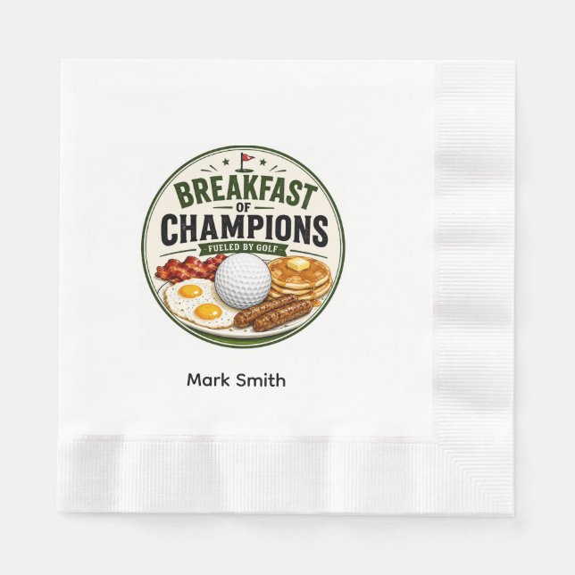 Funny Golf Obsession Quote for Golf Addicts Napkin (Front)
