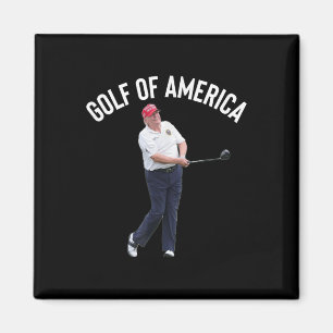 Funny Golf Of America Donald Trump Pun Magnet