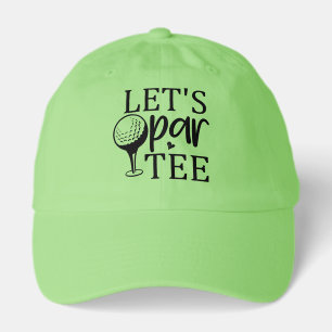 Funny Golf par tee word art  Hat
