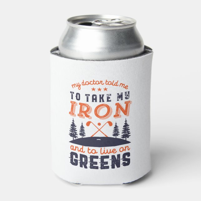 Funny Golf Player Golfers Quote Golfing Humor Can Cooler (Can Front)