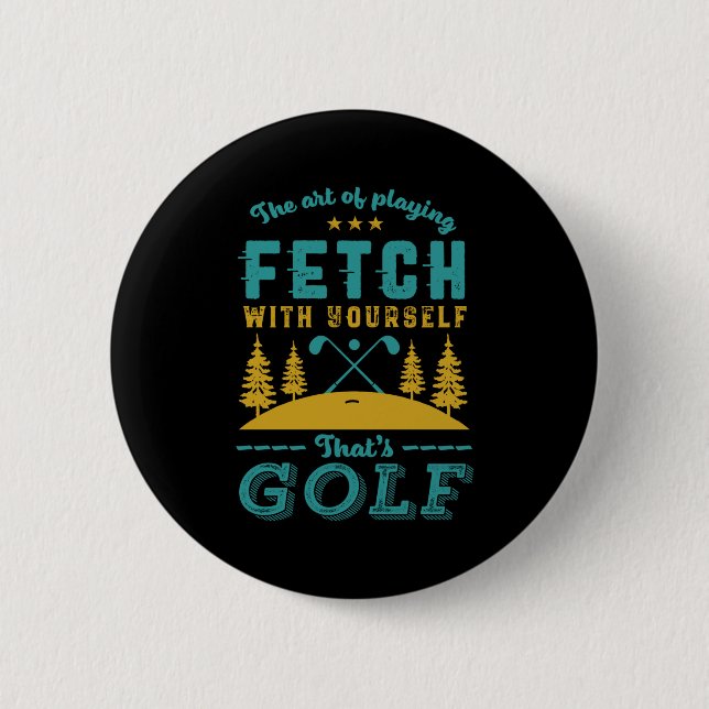 Funny Golf Player Quote Golfers Love Golfing Srt  Button (Front)