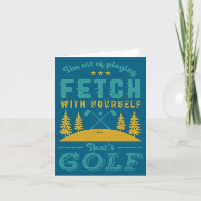 Funny Golf Player Quote Golfers Love Golfing Srt  Card (Front)